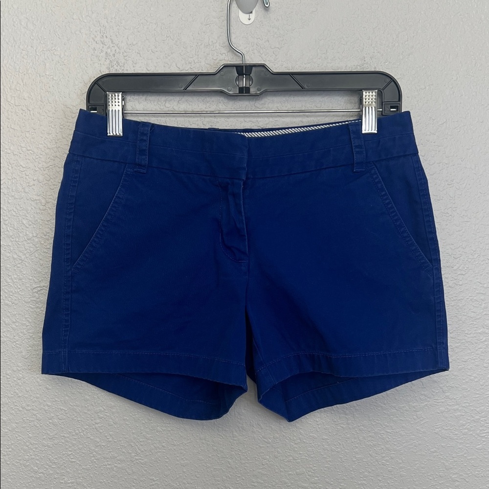 JCrew Cotton Chino Shorts Blue Size 2